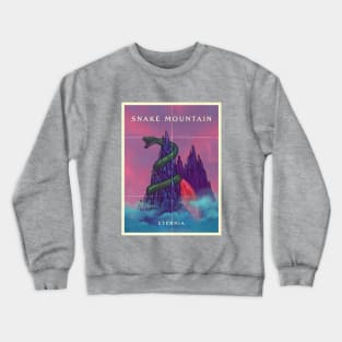 Snake Mountain, Enternia Travel Poster Crewneck Sweatshirt